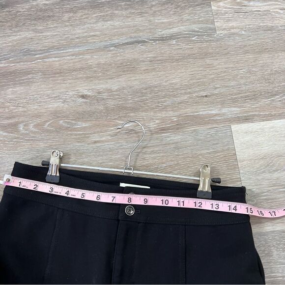 Anthropologie maeve‎ black slit front flare ponte knit pants high rise - Picture 5 of 7